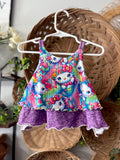 Hello Kitty Mermaid Top - 9-12M | Ready to Ship