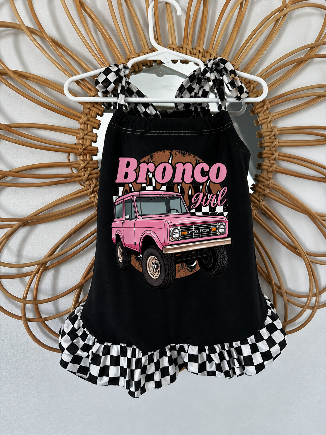 Bronco rose romper
