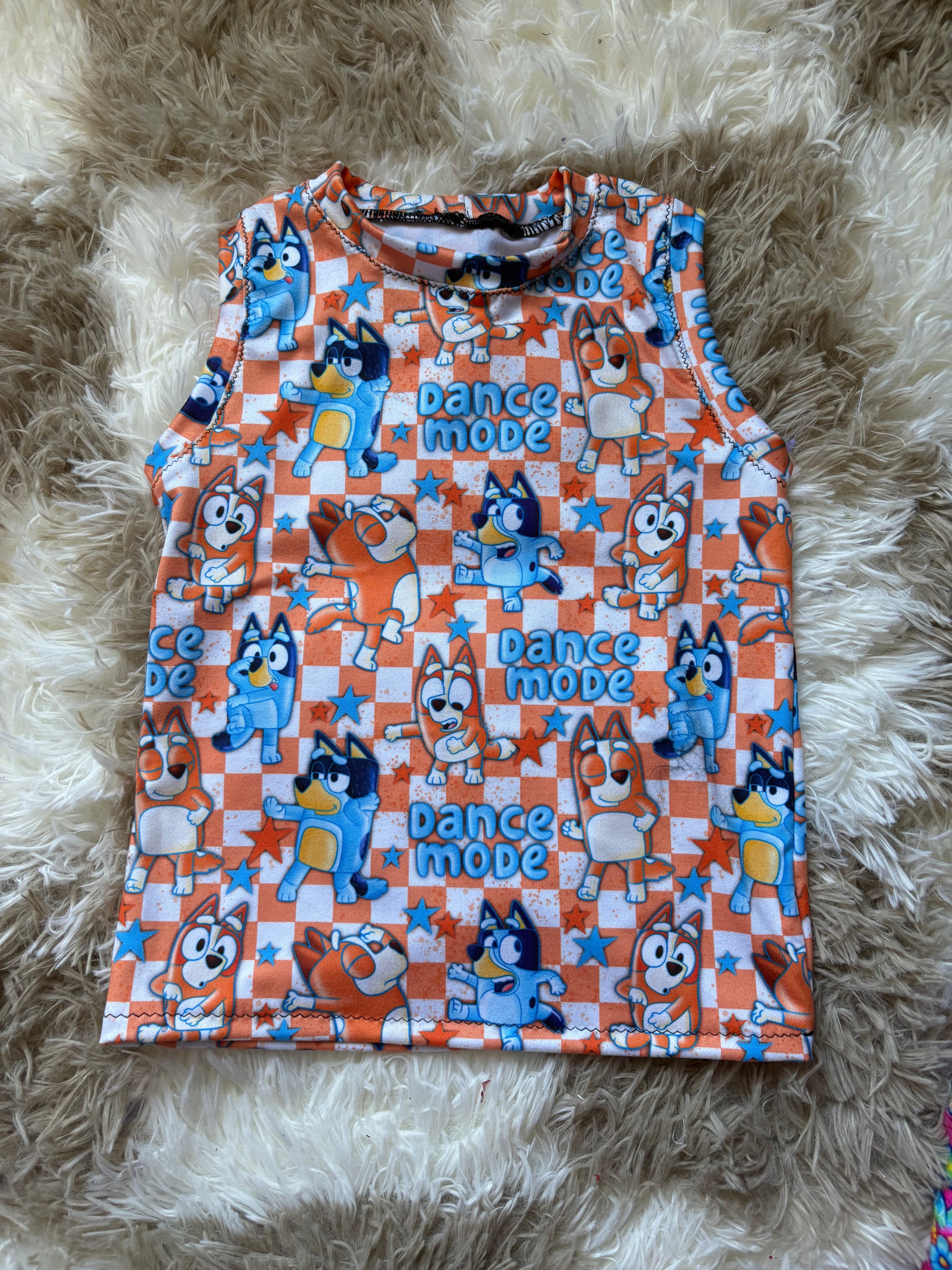 Bluey Dance Mode Tank - 2T | Ready to Ship