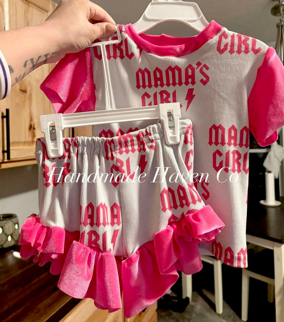 Mama's Girl velvet Set