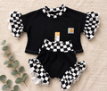 Checkered upcycle set