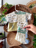 Fishing Patchwork CH-Inspired Set | Handmade | 0-3M – 5T