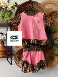Pink Leopard CH-Inspired Ruffle Set | 0-3M – 3T